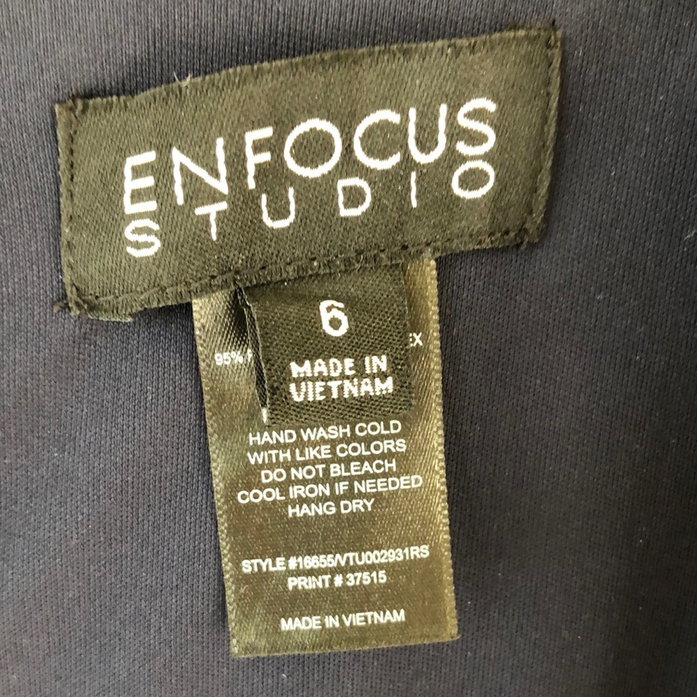 Enfocus Studio Patterned Jumpsuit Size 6 - Picture 2 of 4